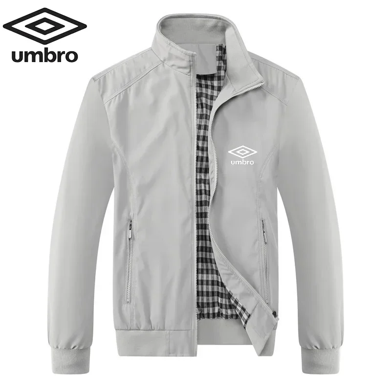 High Quality Embroidered Umbro Spring /Autumn Casual Fashion Slim Fit Bomb Jacket Baseball Collar Men\'s Jacket M-6XL