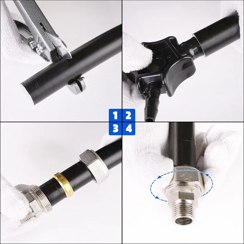 ABJN-3/4 بوصة تركيبات أنابيب الهواء المستقيمة، 3/4 × 1/2 بوصة تركيبات محول خيوط NPT ذكر، مطلي بالنحاس والنيكل، قطعتان