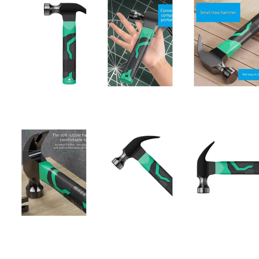 Straight Claw Hammer Carbon Steel Claw Hammer Shock Absorbing Handle for Prying Nails Woodworking Repairing high quality