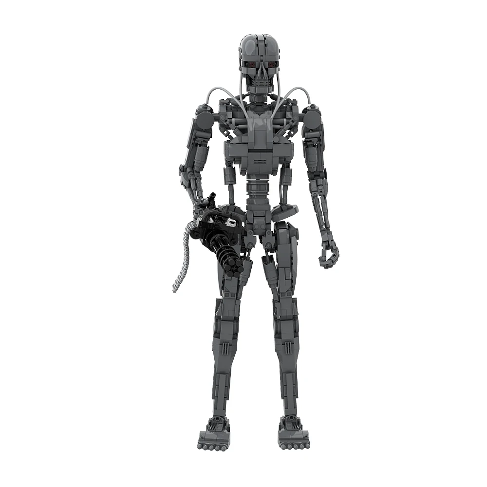 Moc Terminatored Robot T-800 Skeleton Building Block Model Movies Action Figures Mechanical Bricks Assemble Bricks Toys Gifts