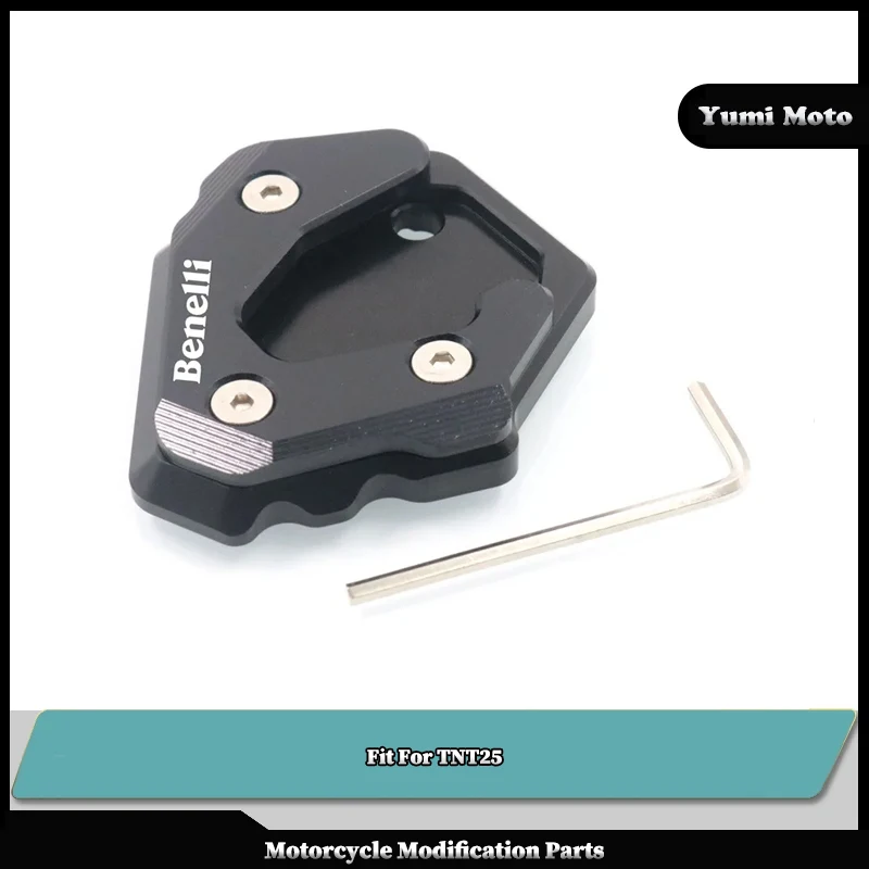 

Fit For Benelli TNT25 TNT 25 Motorcycle accessories CNC Aluminum Kickstand Foot Side Stand Extension Support Plate Pad