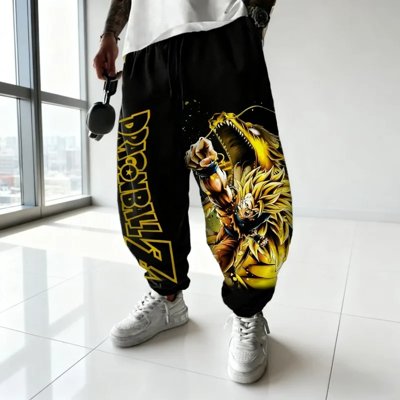 

Japanese Anime Dragon Ball Z Men's Pants Autumn Winter Red Sweatpants Japanese Anime Broli Graphics Cotton Harajuku Y2k Trousers