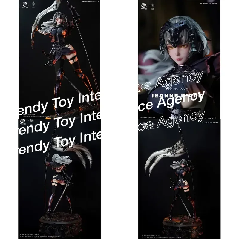 for Fate Grand Order Ruler Saint Black Joan Battle Damaged Figure Statue Model Toy