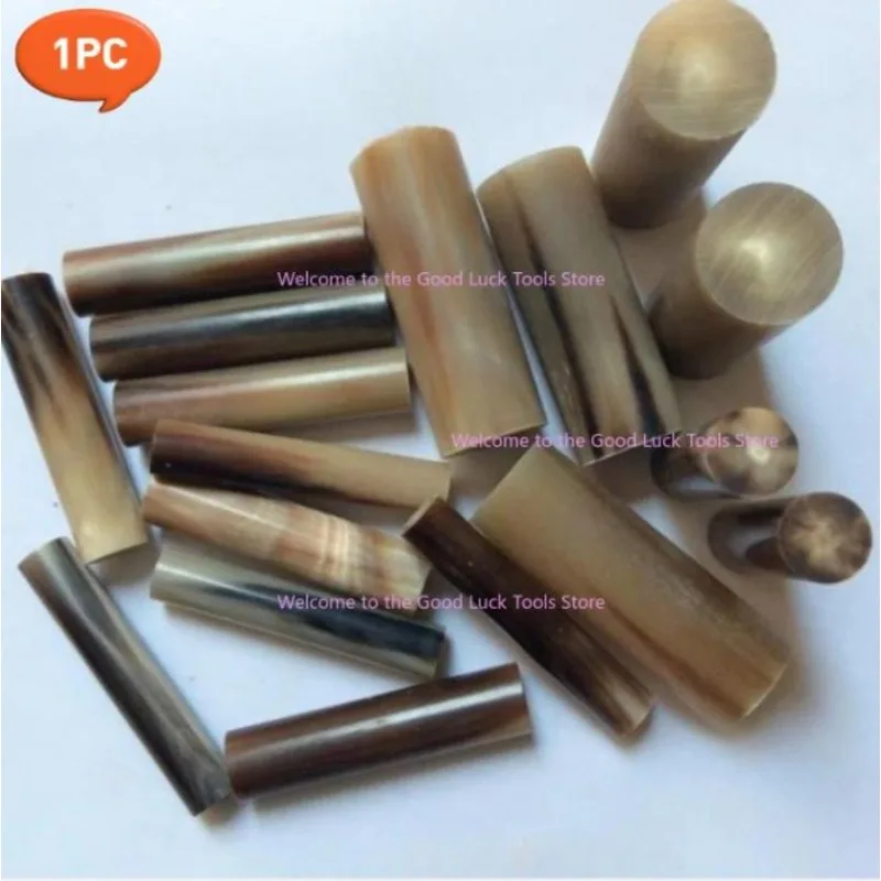 

1PC Natural Yak Horn Cylindrical Blank For Knife Handle,Bead,Board Finger DIY