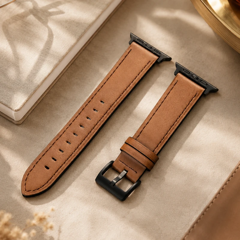 Vintage Leather Band for Apple Watch Strap 45mm 41 46  42 38 49 44 40mm Classic Wrist Belt for iWatch S12 11 10 9 8 7 6 5 4 3 SE