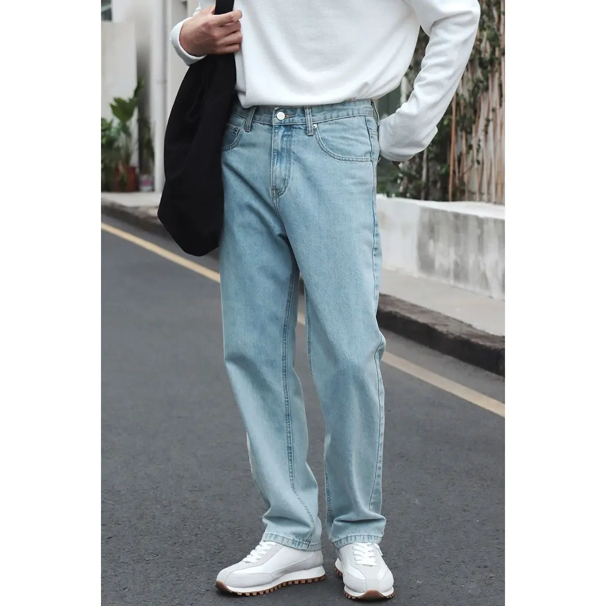 

Y2k Hiphop Streetwear Men's Regular Fit Comfort Flex Waist Jean