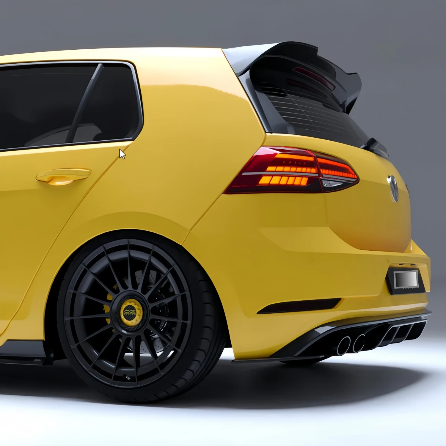 Gloss Black Oettinger Style Car Rear Roof Spoiler Wings For VW Golf 7 MK7 GTI GTD R TSI TDI R-Line GTE 2013-2020 Tuning Bodykits