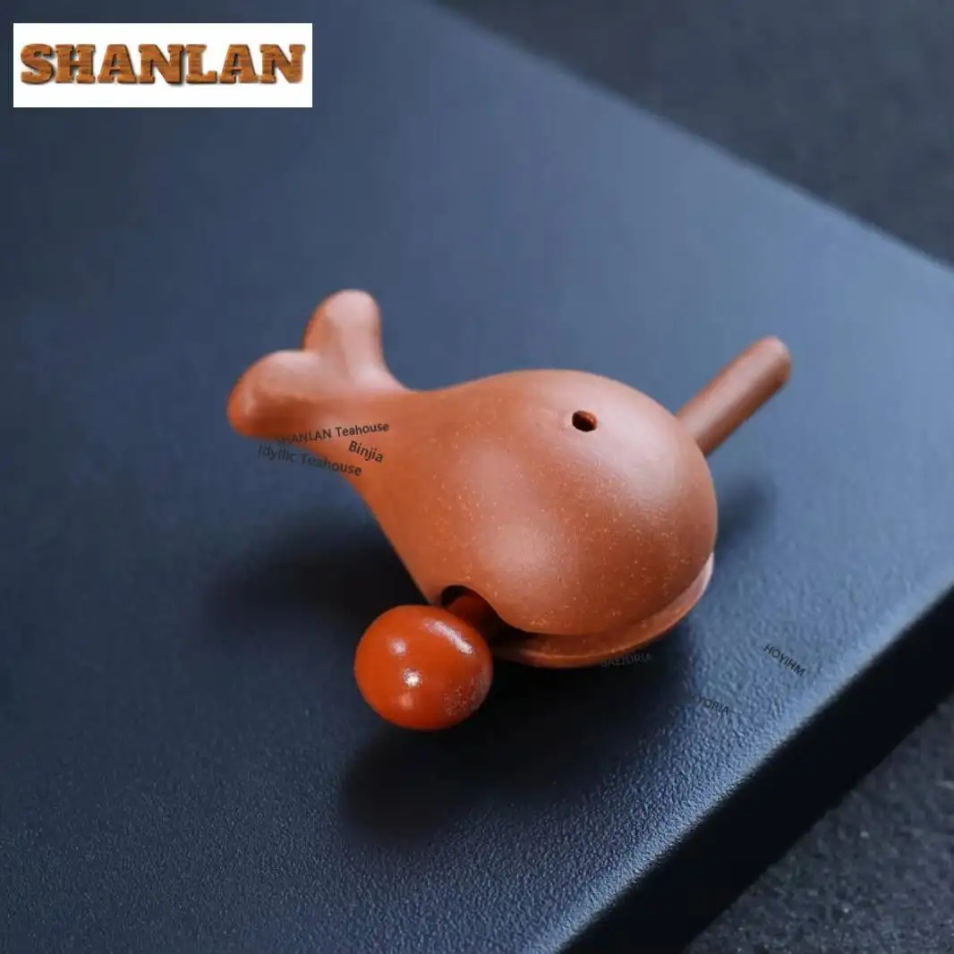 

Purple Clay Wooden Fish Tea Pet Zen Flowerpot Landscaping Tea Figurine Play Toys Tea Statue Ornaments Can Be Raised Supplies