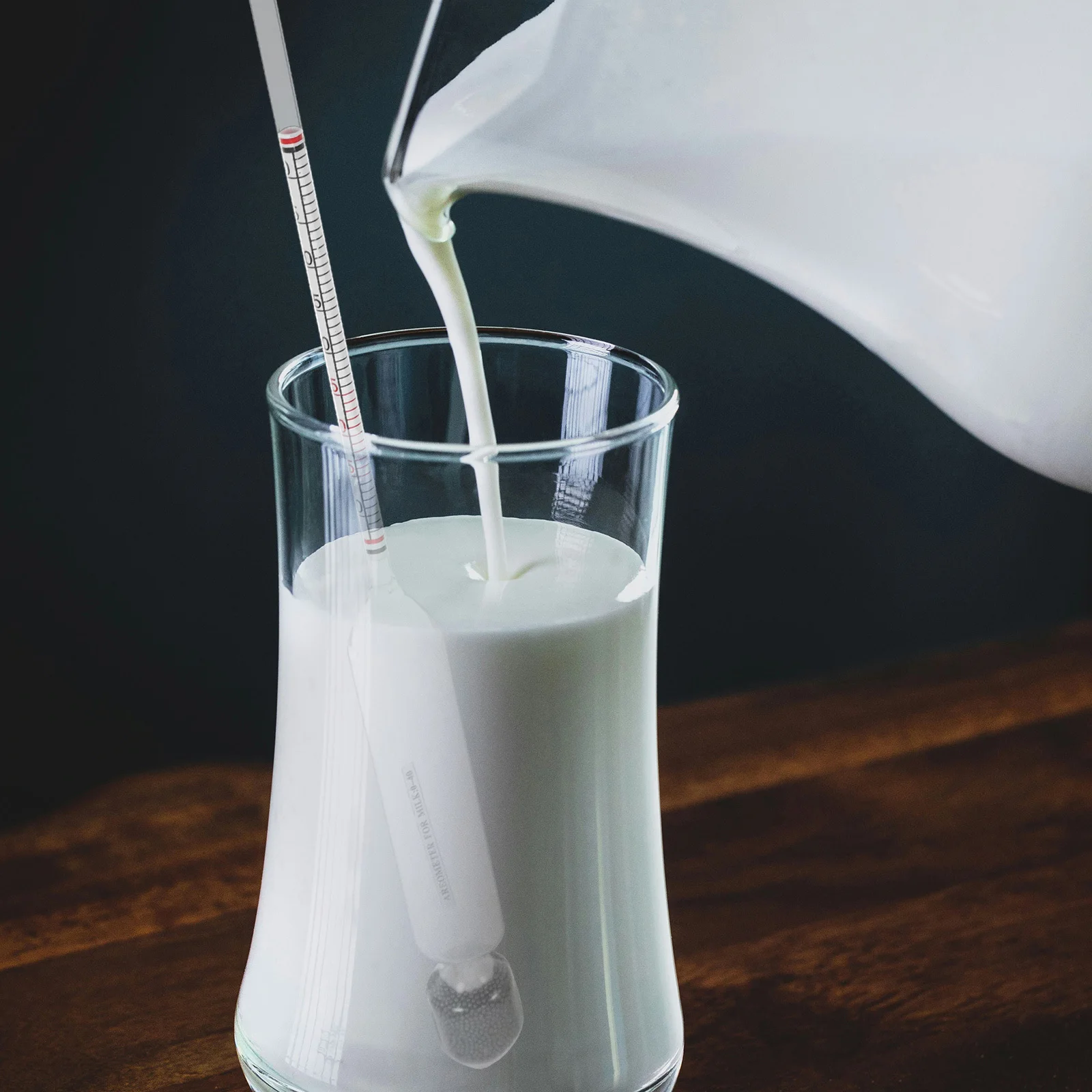 

2Pcs Milk Lactometer High Precision Density Meter Hydrometer for Dairy Processing Cow Goat Testing Instrument