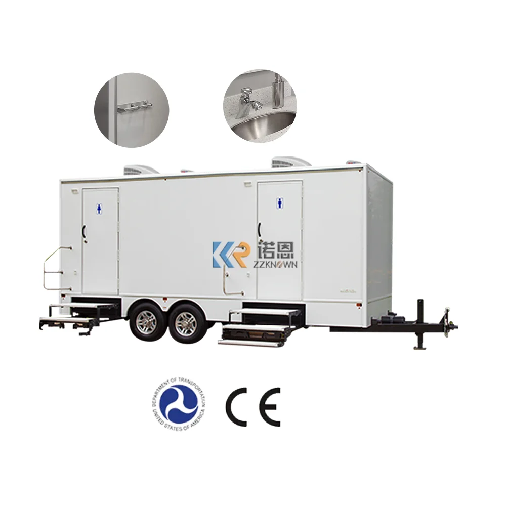 Outdoor Mobile Bathroom Portable Restroom Toilets Trailers Luxury High Quality Toilet Bathroomt Trailer