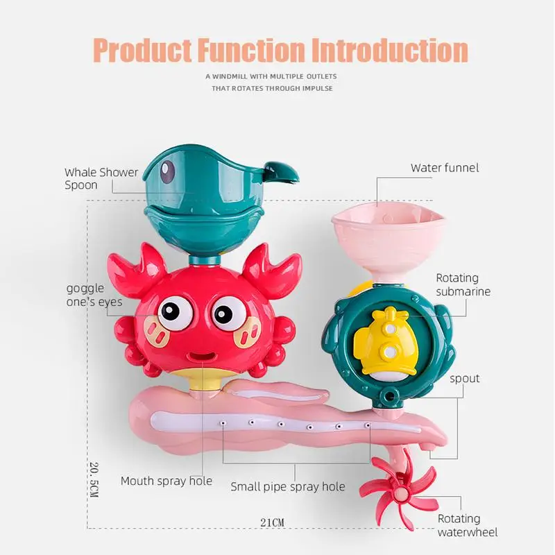 Brinquedos de banho de sucção piscina de água brinquedos praia piscina ferramenta de entretenimento crianças banheiro jogando suprimentos para banheira