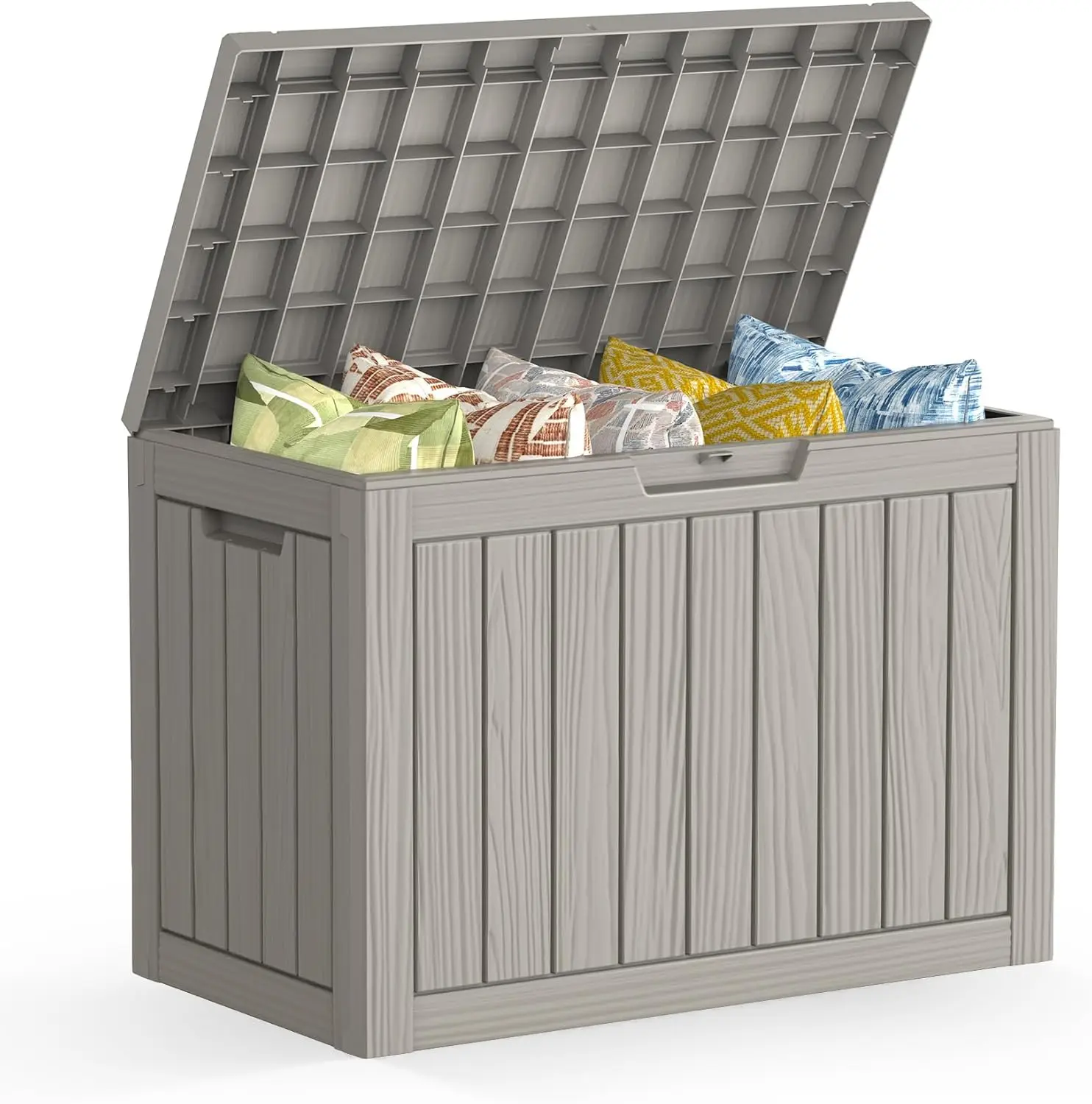 

45 Gallon Outdoor Storage Box, Resin Deck Box Waterproof, Storage Chest for Outside Patio Furniture Cushions, Pool Supplies,