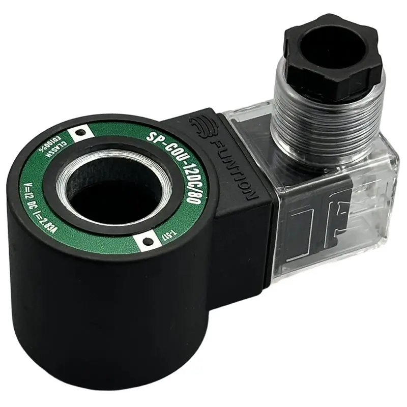 

【EFFICIENT 】SP-COU-24DC/80 12DC/80 Solenoid Valve Coil COI-230/50/60/80, ID 18Mm SP-COU-12DC 80
