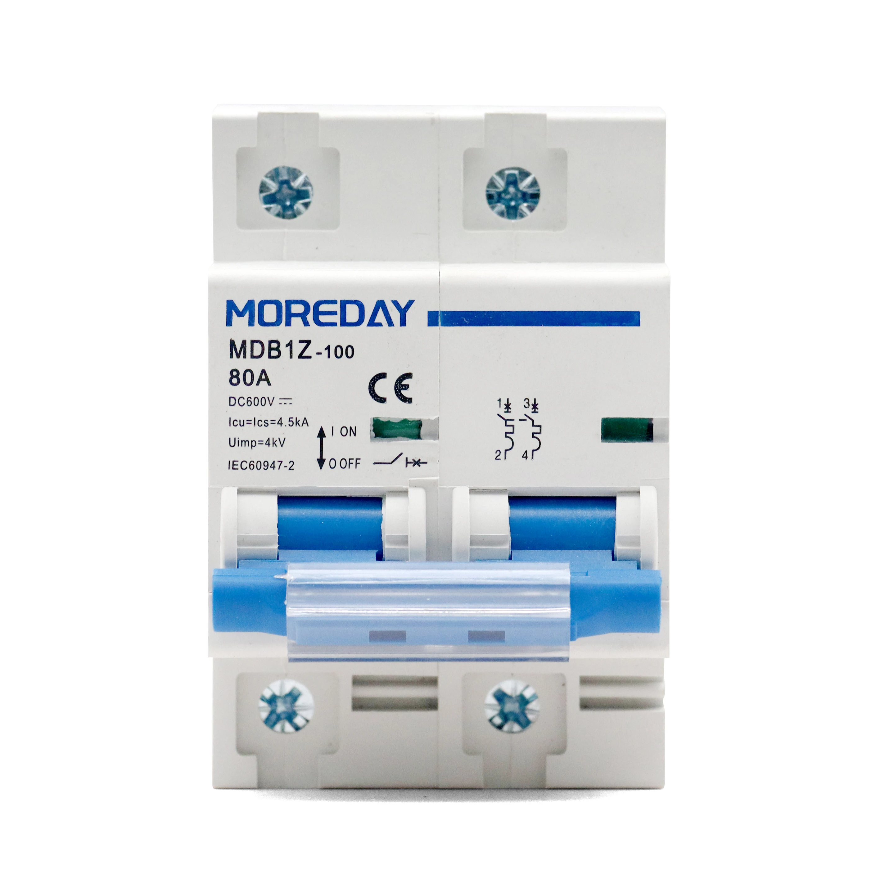 

MOREDAY DC Miniature Circuit Breaker 80-125A PV System direct current MCB solar circuit breaker