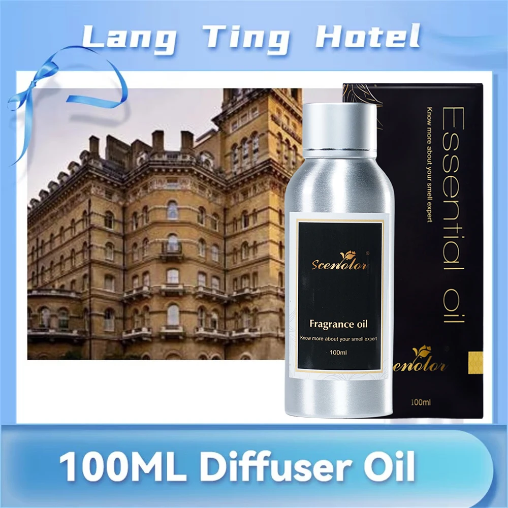 100ML Home Air Freshener Lang Ting Hotel Essential Oil 100% Pure Natural Fragrance Oil Waterless Scent Oil For Home Office Room