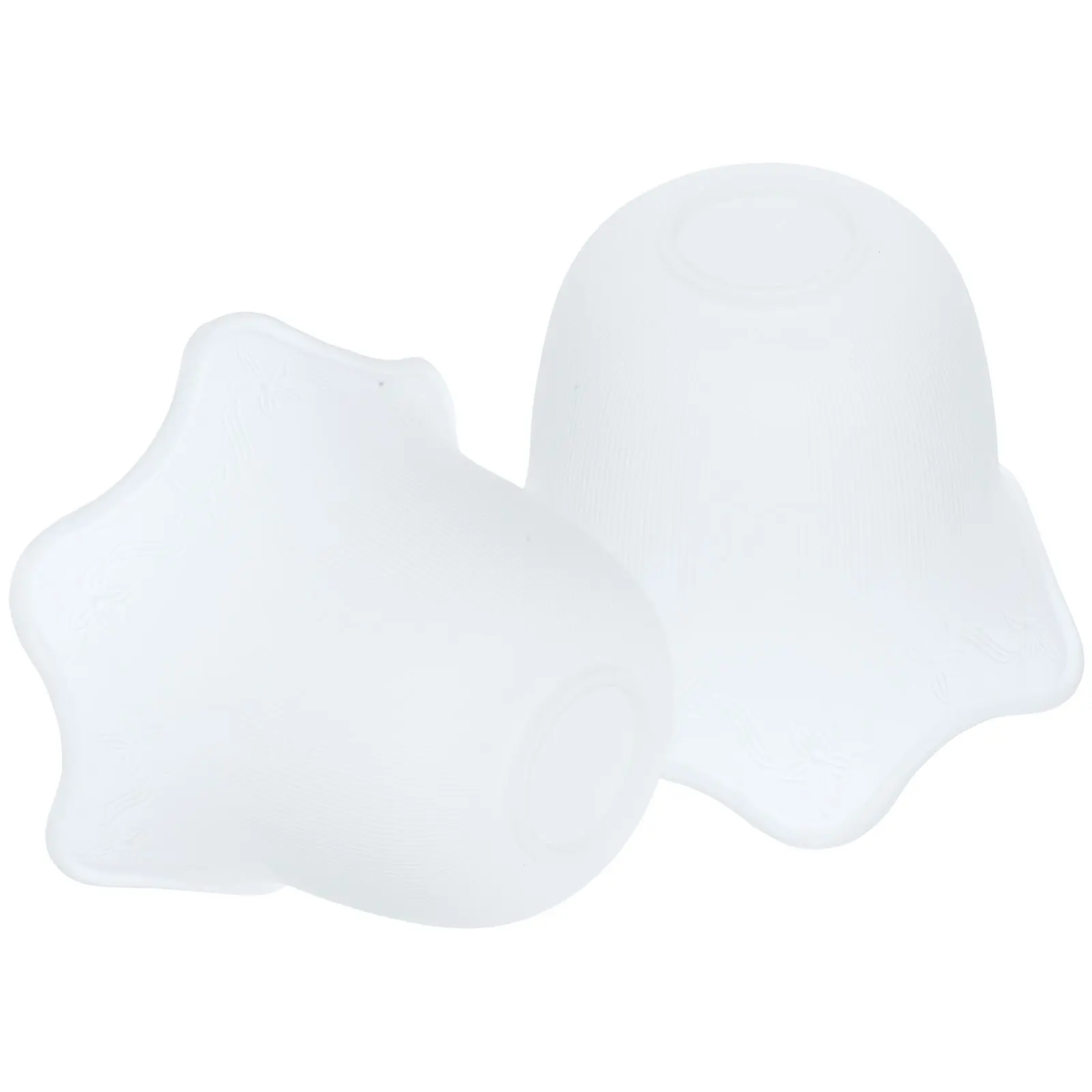 

2Pcs Glass Lampshades Decorative Ceiling Lamp Covers Craft Design Warm Diffuse Light Easy Installation Glass Light Shade