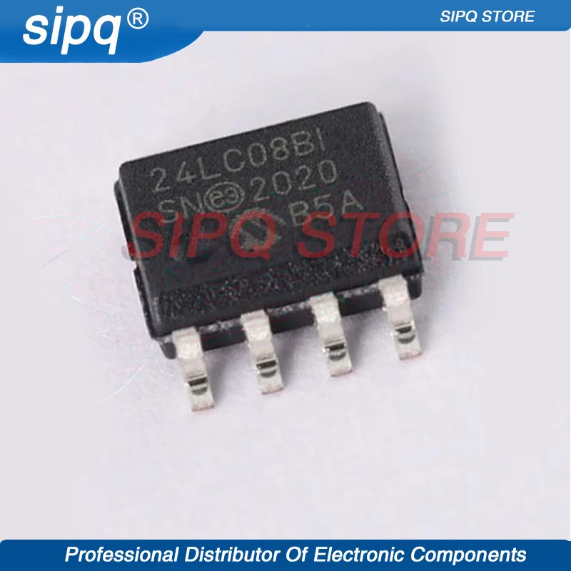 10PCS/LOT 24LC08BT-I/SN 24LC08BT 8Kbit I2C SOP-8 EEPROM Brand Original Stock 100% New