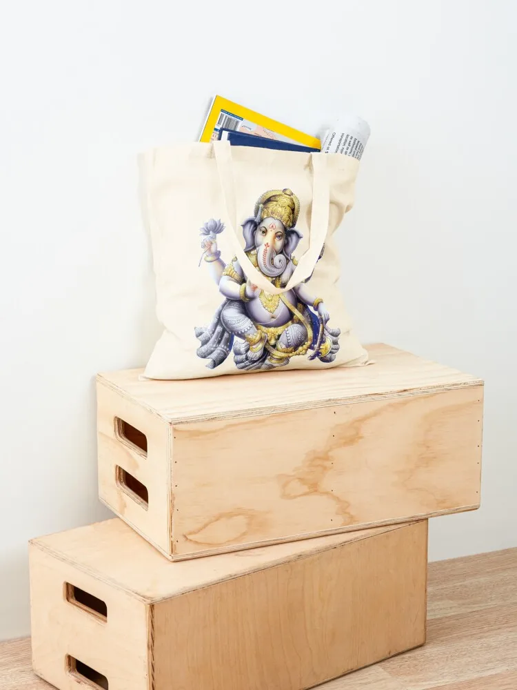 شيفا غانيشا الهندي لورد غانيشا حمل حقيبة نسائية حمل حقيبة قماش أكياس قماش حقيبة امرأة أكياس الحلوى #4