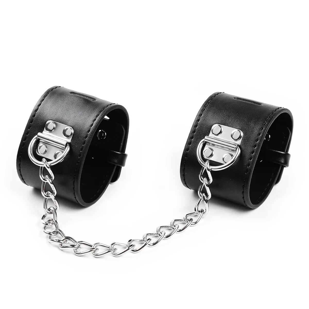 Sex Handcuff Toy with Lock 18+ Adult SM Slave Erotic Games Hand Restraint Cuffs Couple Sex Bondage Gears PU Lock Handcuffs - view 5