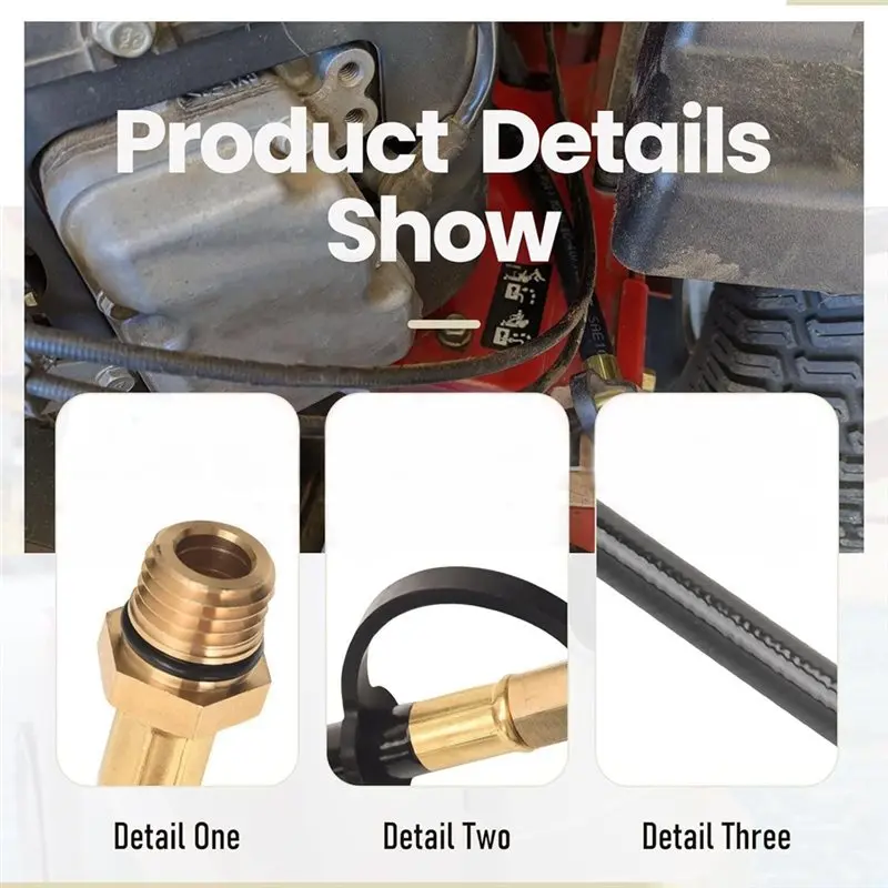 Multi-Purpose For Kawasaki FH FT FX Engine 510440902 Flexible Drain Hose Set-Engine Oil Drain Hose For FR600V FR651V FR691V FR73