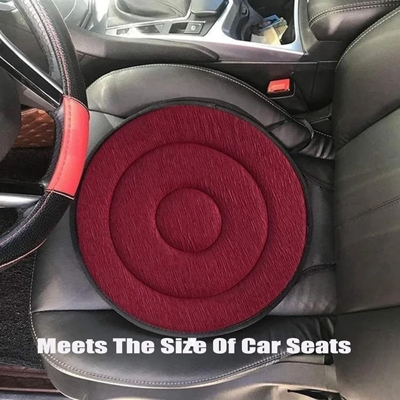 Coussin de siège rotatif à 360 ° pour voiture, siège rotatif à 360 °, antidérapant, 360 °