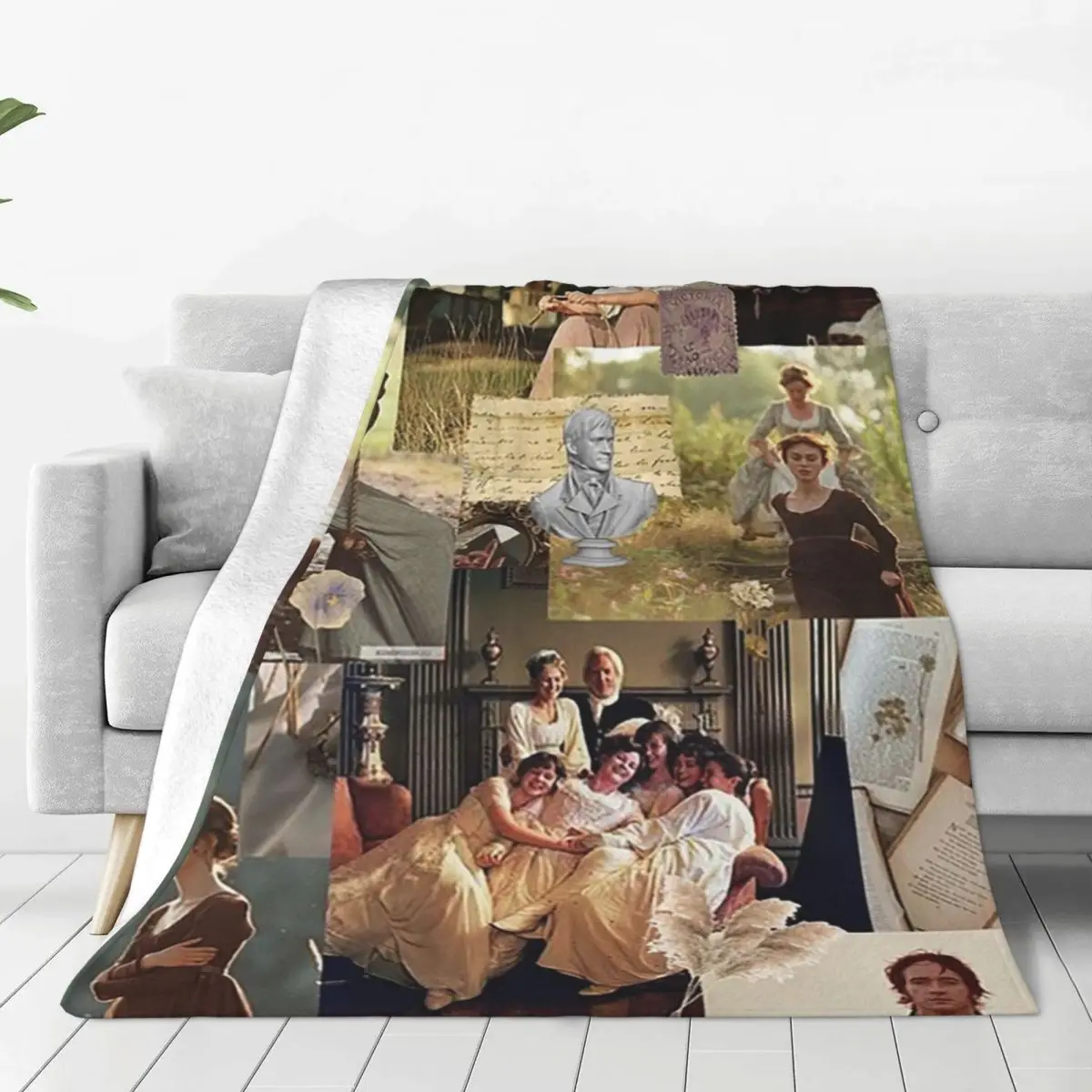 Pride And Prejudice Collage Blanket Fleece Super Soft Sofa Throw Blankets For Home Bedroom Office Throws Bedspread Quilt