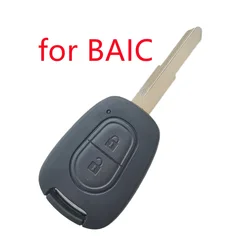 2 Buttons Remote Key Shell Case for BAIC Remote Key Case E130 E150 for Saab Senova D20 Remote Key Case Replacement