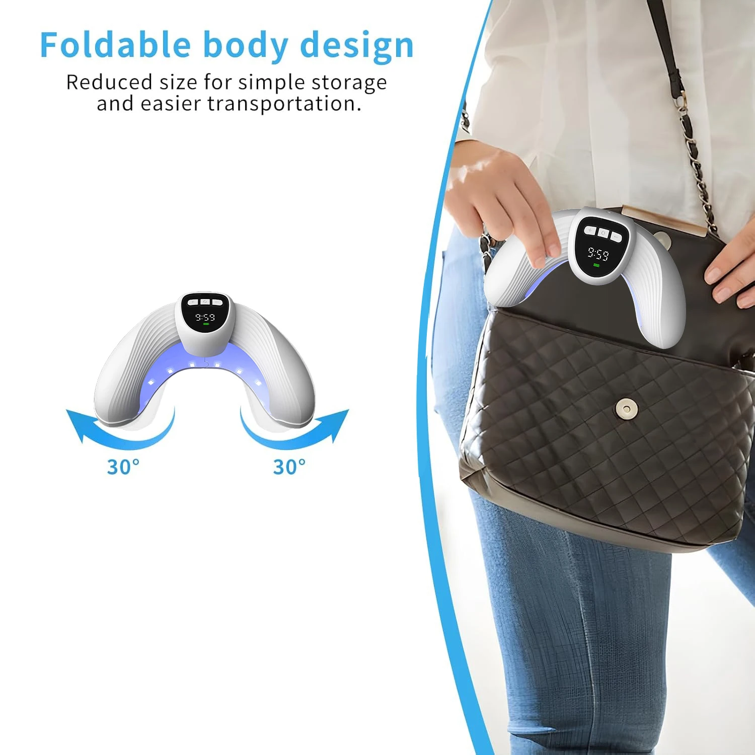 Nagelfototherapielamp Snelle reparatie van onychomycose voetverzorging om nagelschimmel nagellamp LED-display te elimineren