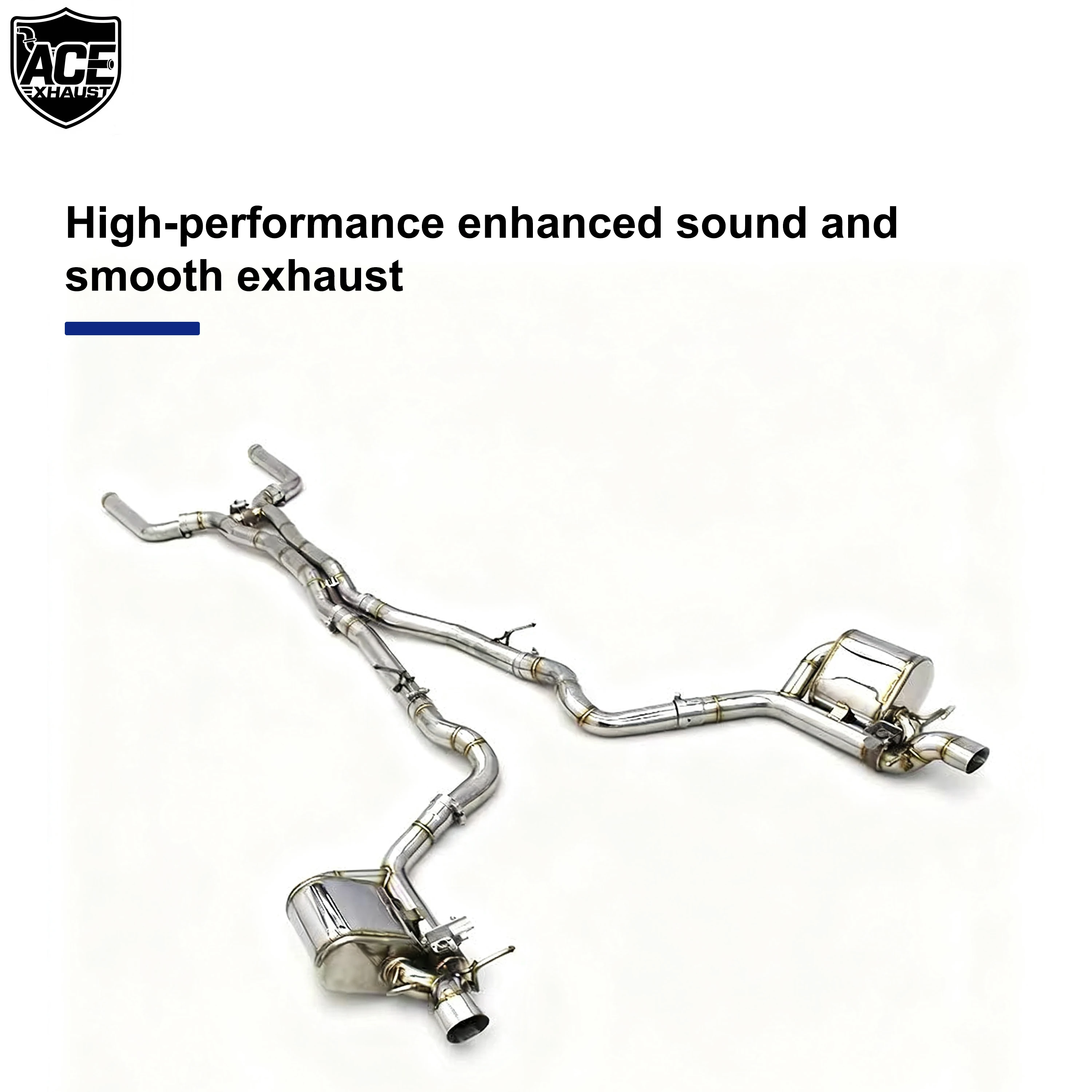 ACE Hochwertiger Edelstahl-Auspuff mit Ventil für Mercedes Benz AMG GT63 GT63S 4.0T Valvetronic Schalldämpfer Auspuffrohr – Detail 5