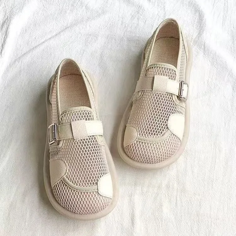 

Women's Sandals Linen Shoes 2026 Summer Mesh Shoes for women Hollowed-out Breathable Cotton Linen Outdoor Mules Shoes Clogs