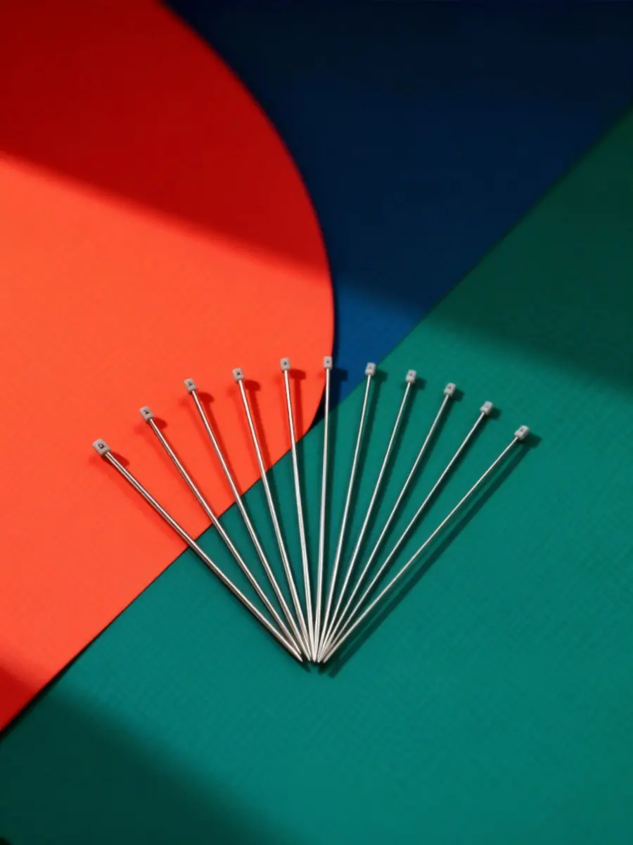 22 Pcs Wool Needles Tools Stainless Steel Crochet Hooks Sweater Silver Knitting
