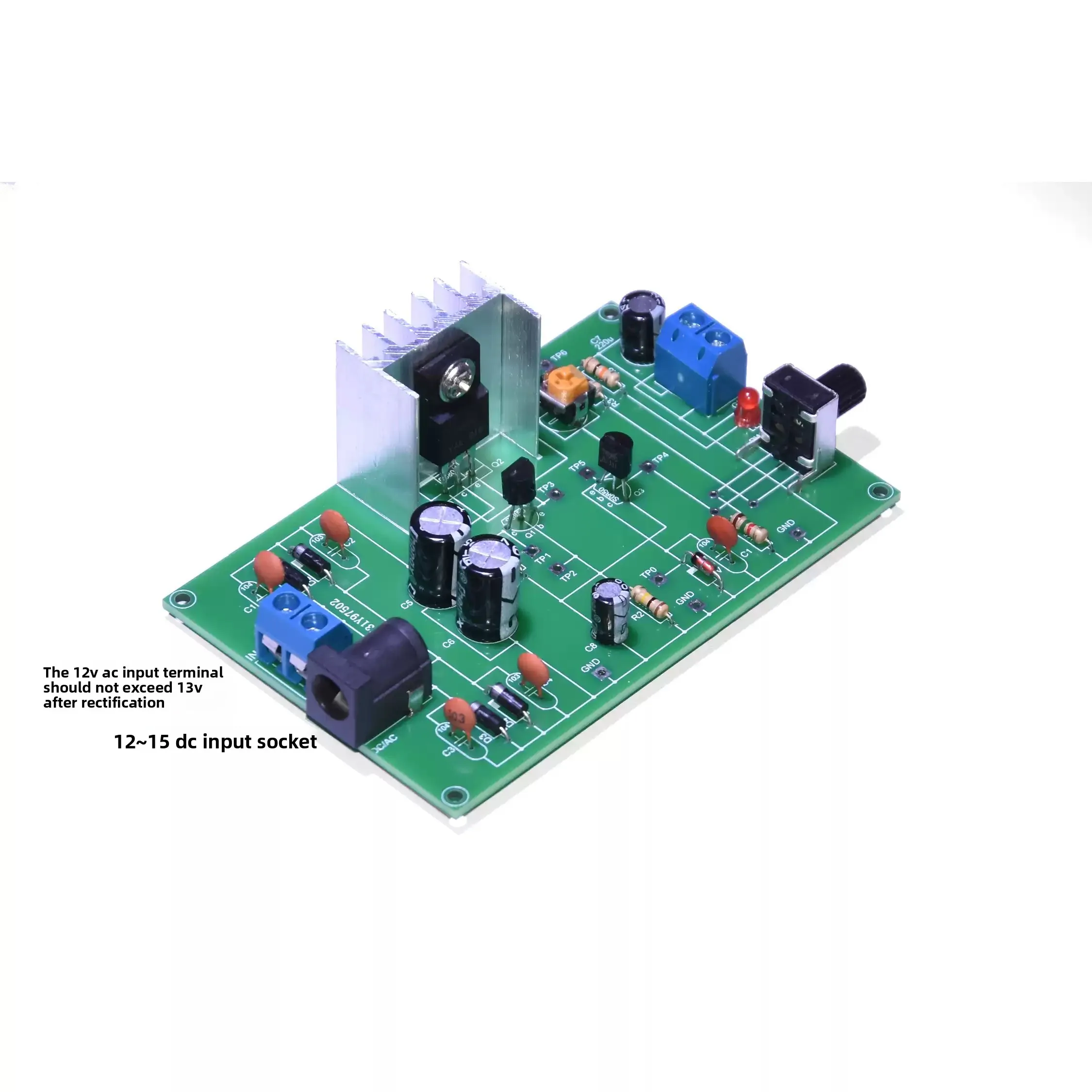 12V Adjustable Voltage Regulator Power Board