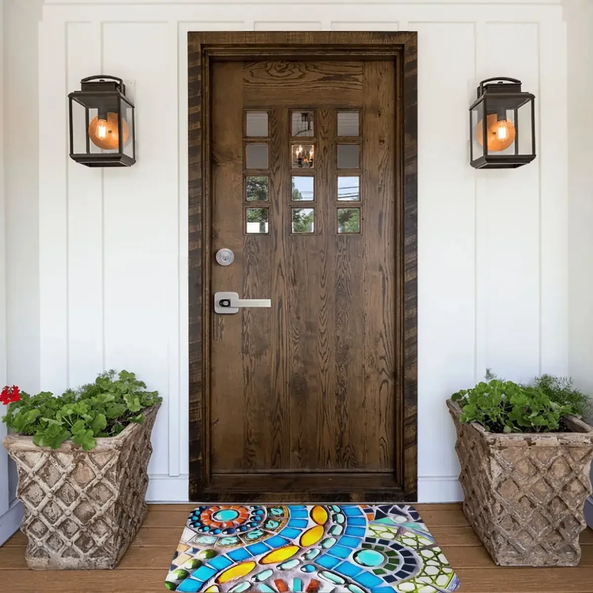 Gaudi Barselona Mosaic Doormat Rug Carpet Mat Footpad Polyester Non-slip Absorbent Mat Entrance Kitchen Bedroom Balcony Toilet