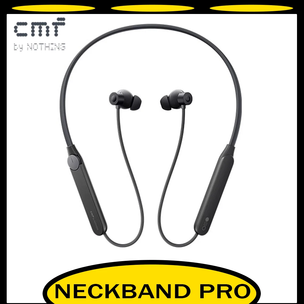 CMF By Nothing Neckband Pro Wireless Earphone Bluetooth 5.3 Sport Noise-Cancelling Headphones Pro In-Ear Low Latency Light Weigh