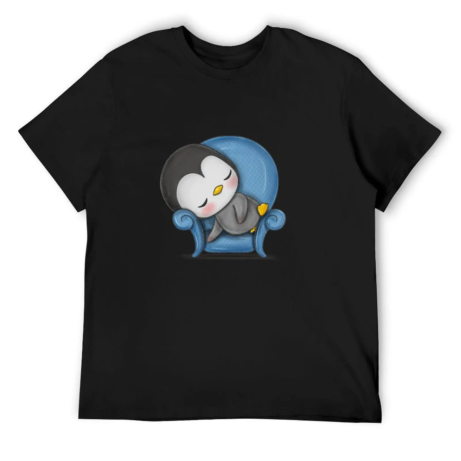 

Sleeping Penguin Pauly the Penguin T-Shirt oversized plain essential t shirt blue archive fruit of the loom mens t shirts