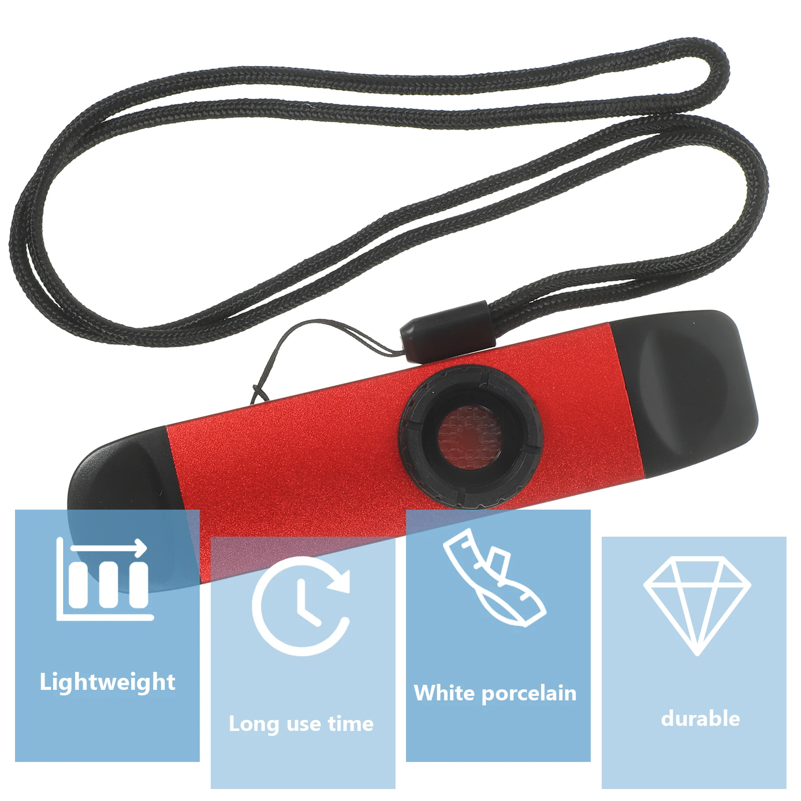 

Kazoo Instrument ABS Durable Dual-Head Design Easy Use for Adults Beginners Guitar Partner Music Education Kazoo Instrument