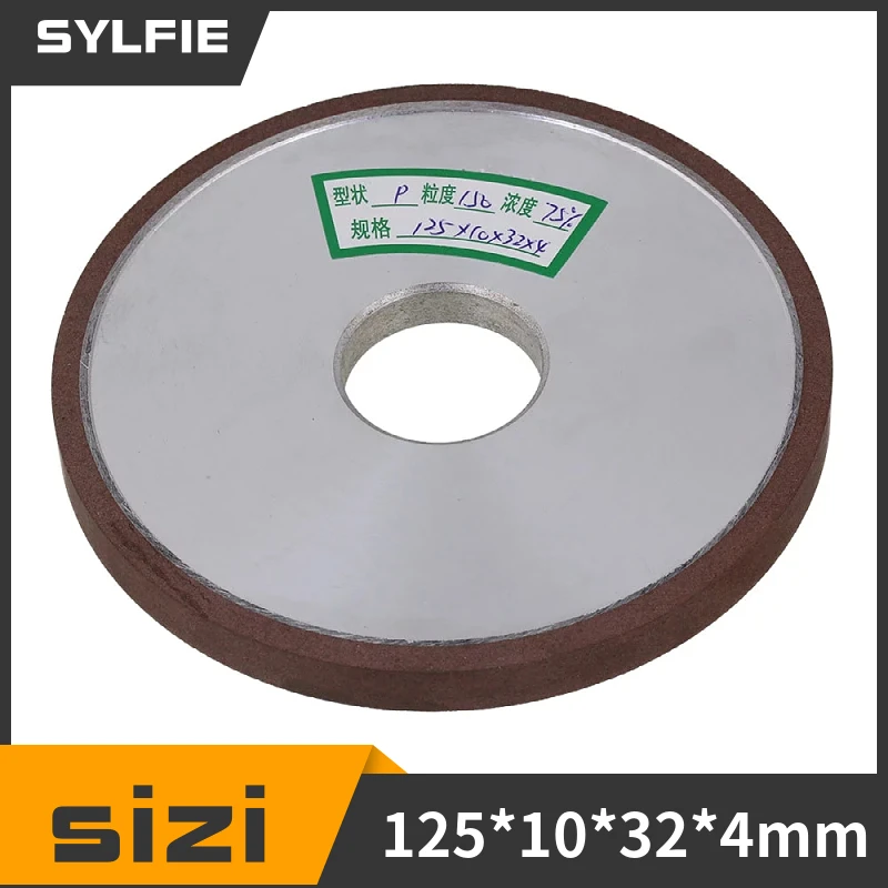 

125*10*32mm Dia Aluminum Resin Diamond Flat Disc Grinding Wheel Grit 150 Cutting 80