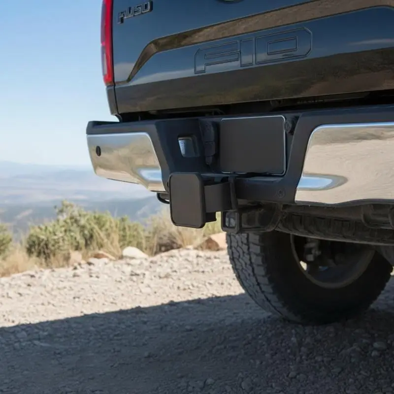 Flexible 2-Inch Rubber Towing Hitch Covers Trailer Dustproof Tow Hook Covers for Everyday Adventure