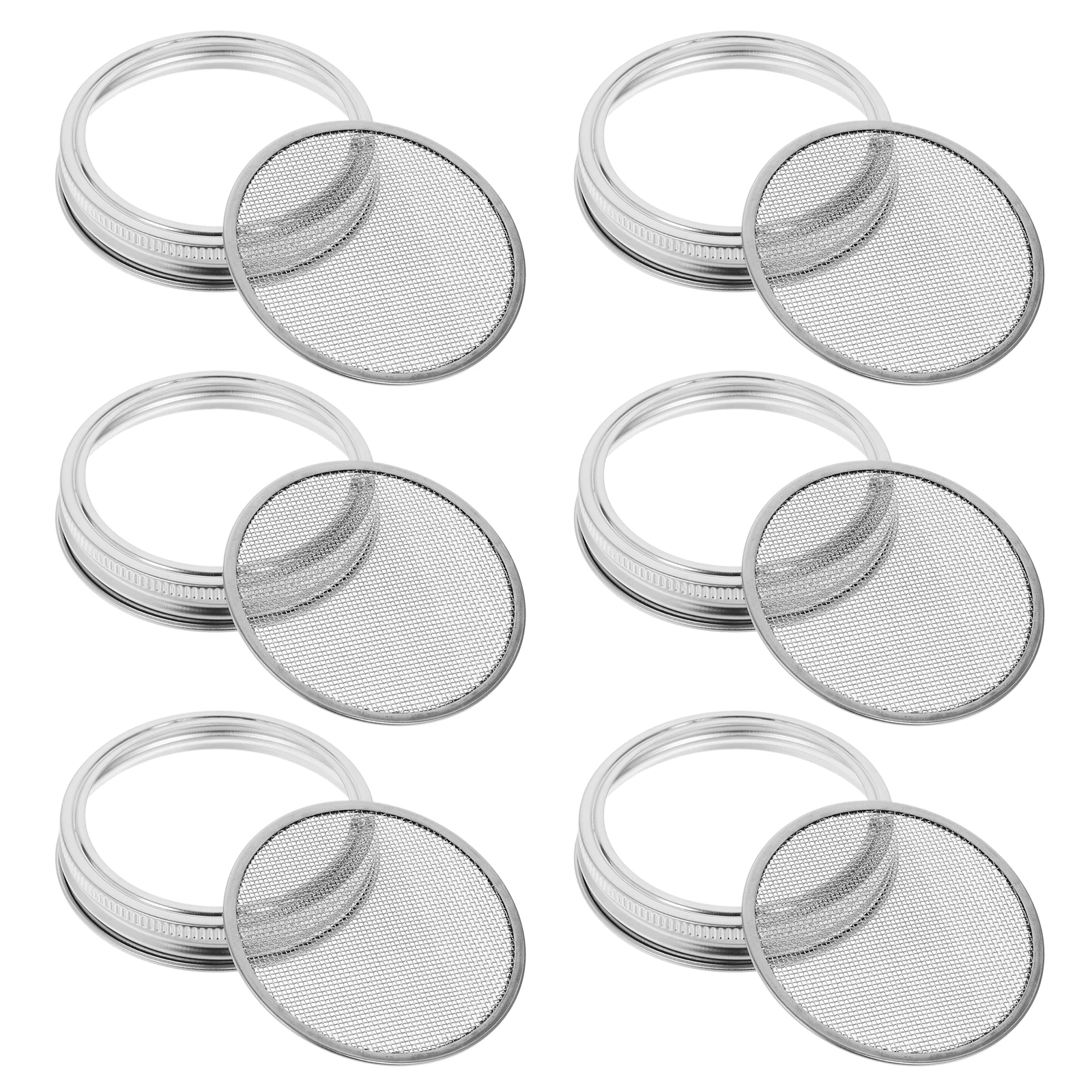 

9 Pcs Stainless Steel Sprouting Lids Filter Covers for Mason Jars Growing Broccoli Bean Lentil Sprouts Organic Salad