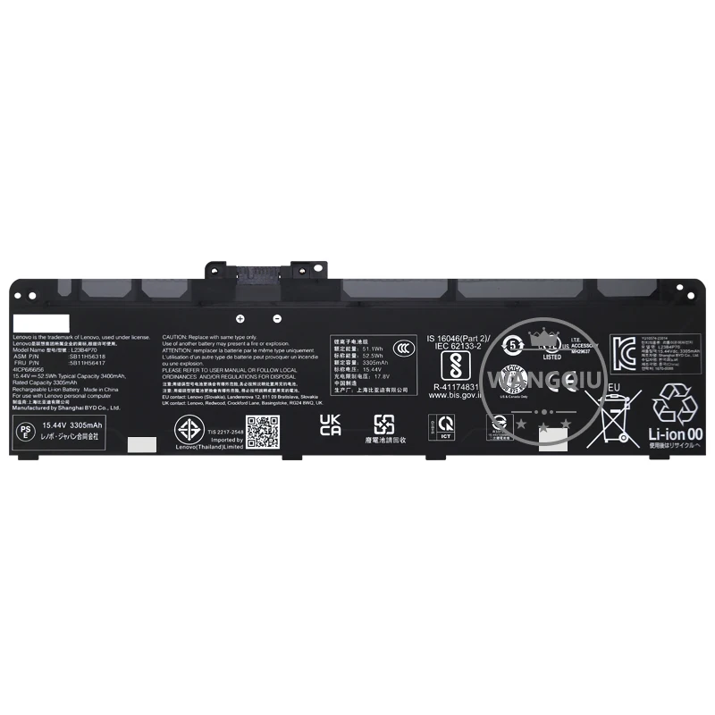 For Lenovo Laptop battery ThinkPad T14 Gen 5/P14s Gen 5 L23B4P70 L23C4P73 L23M4P72 L23D4P71 L23L4P70 SB11H56318 5B11H56417