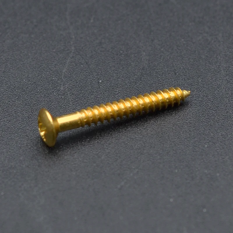 Guitar Single Coil Pickups Height Adjusting Screws 25x6MM Guitar Bridge Strap Button fixing Screw Black/Gold/Chrome
