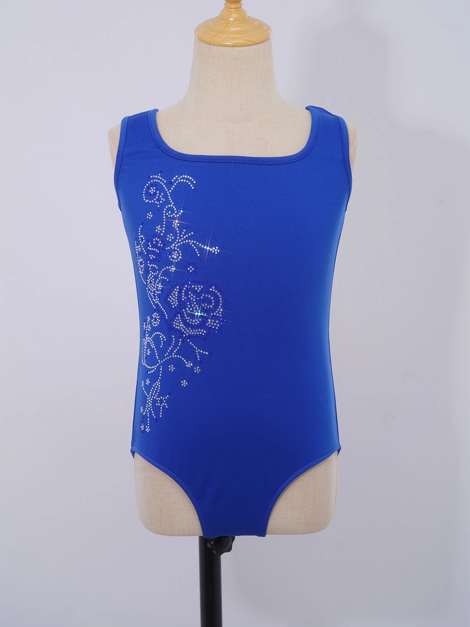 Girls Ballet Tank Leotards Warm Ballet Underwear Child Kids Gymnastic Figure Skating Bodysuit Sleeveless Fleece Lined Dancwear