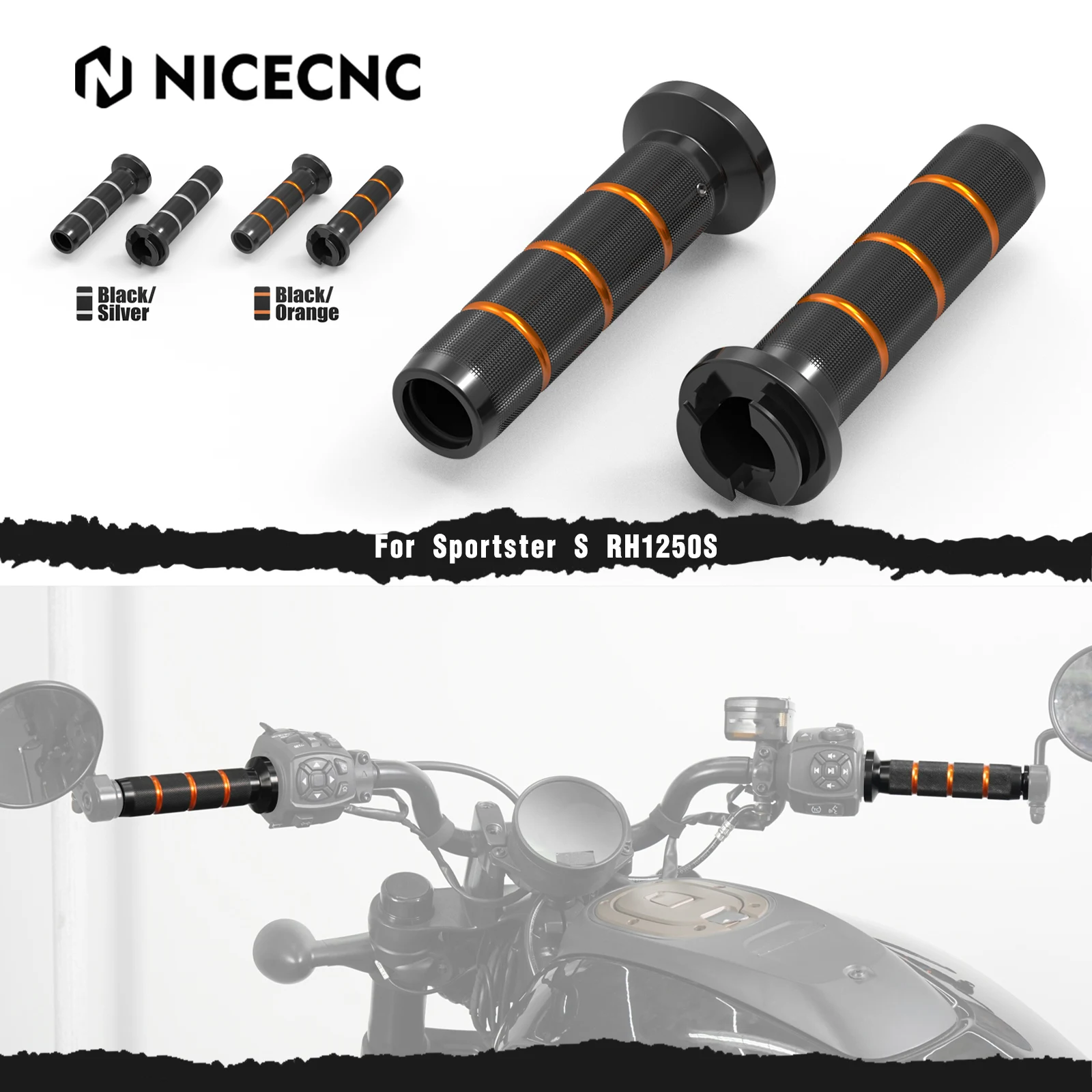 

For Harley Sportster S RH1250S 2021-2024 Hand Grips Pan America 1250 RA1250 Special RA1250S 2021-2024 Nightster RH975 RH975S