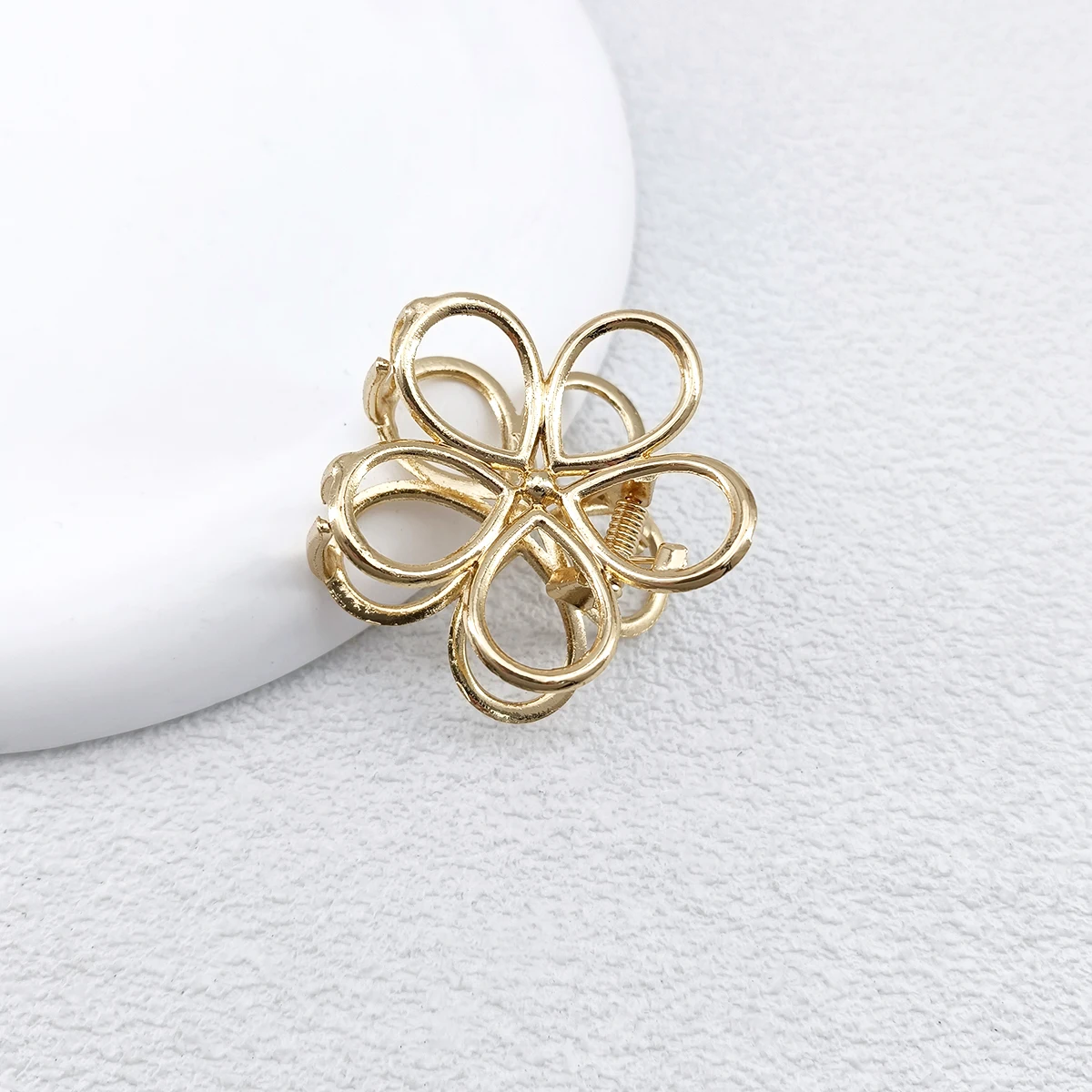 12 Stile Mode Mini 4 cm Metall Haar Klaue Für Frauen Gold Farbe Kreuz Krabben Haar Clip Koreanische Elegante Geometrische haarnadel Mädchen Haar – Detail 9
