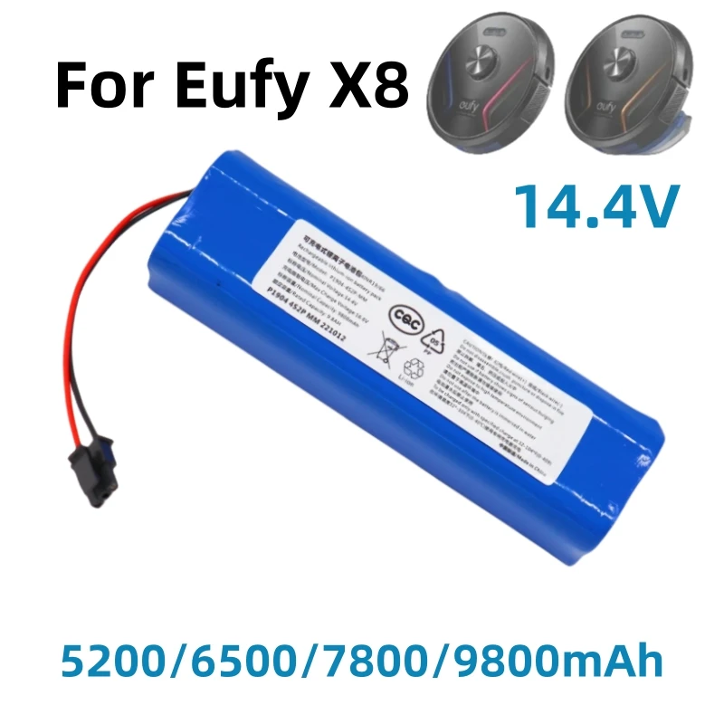 

Аккумулятор 14.4V 6500mAh для робота-пылесоса Eufy Robovac Intelligent Sweeping Robot X8 Hybrid, RoboVac X8, RoboVac X8 White, T226X