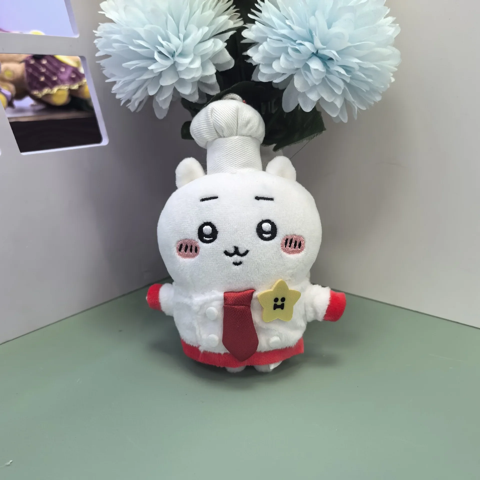 Chiikawa Cute Restaurant Chef Series Doll Pendant Usagi Hachiware Plush Pendant Backpack Pendant Plush Toy Kids Gift