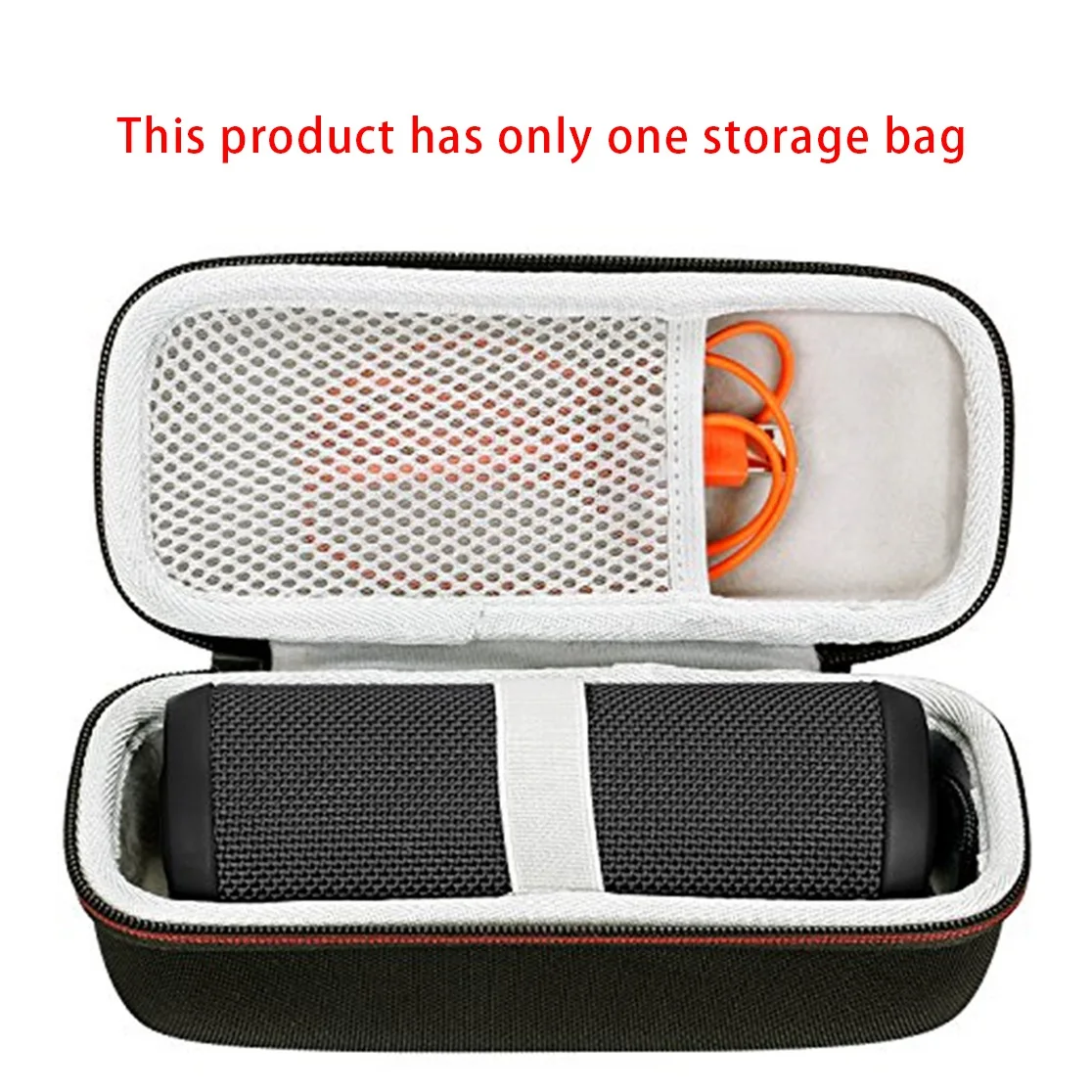 Travel Hard Case for JBL Flip 3 / 4 / 5 Bluetooth Portable Bluetooth Speaker Fits USB Cable and Accessories