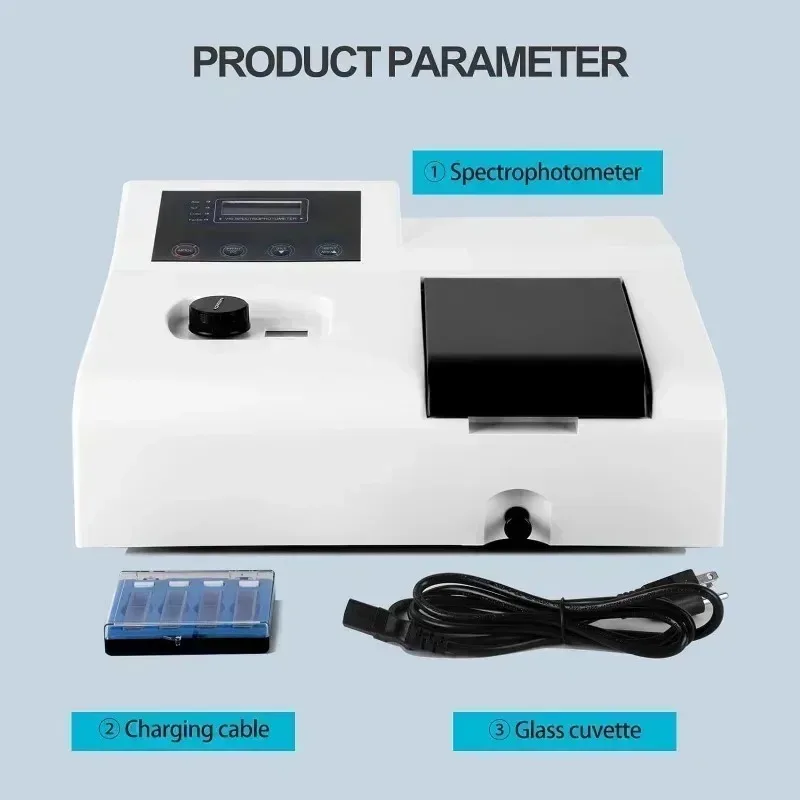 

[2026]UV-Vis Spectrophotometer 721N 722N, LDC Digital Lab Visible Spectrophotometer 350-1020nm Lamp Laboratory Analytical Equipm
