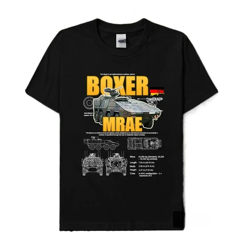 

Bundeswehr German Army Boxer Armored Carrier T-Shirt New 100% Cotton O-Neck Summer Short Sleeve Casual Mens T-shirt Size S-3XL