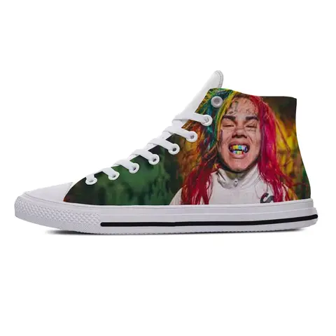 Hot Cool High New Summer Sneakers Handiness Summer Casual Shoes Man Woman Hip Hop Rap 6ix9ine Latest High Top Latest Board Shoes